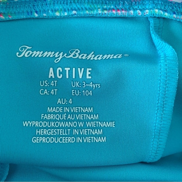 Tommy Bahama Active Floral Skort Little Girl’s 4T Blue Tropical Stretch - Picture 2 of 9
